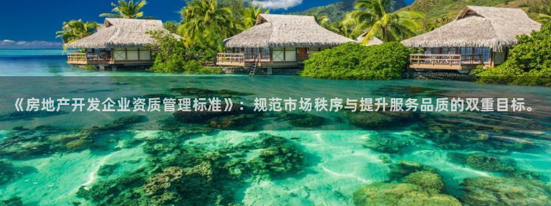新宝5如何下载：《房地产开发企业资质管理标准》：规范市场秩序