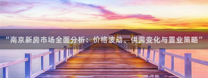 新宝新5：“南京新房市场全面分析：价格波动、供需变化与置业策