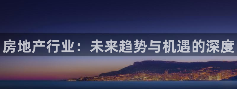 新宝5黑：房地产行业：未来趋势与机遇的深度