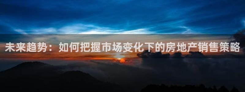 新宝5授权：未来趋势：如何把握市场变化下的房地产销售策略