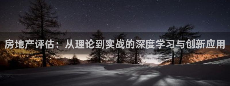 新宝5手机版登录：房地产评估：从理论到实战的深度学习与创新应
