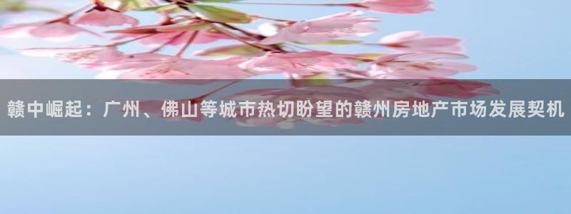 新宝5测登录：赣中崛起：广州、佛山等城市热切盼望的赣州房地产