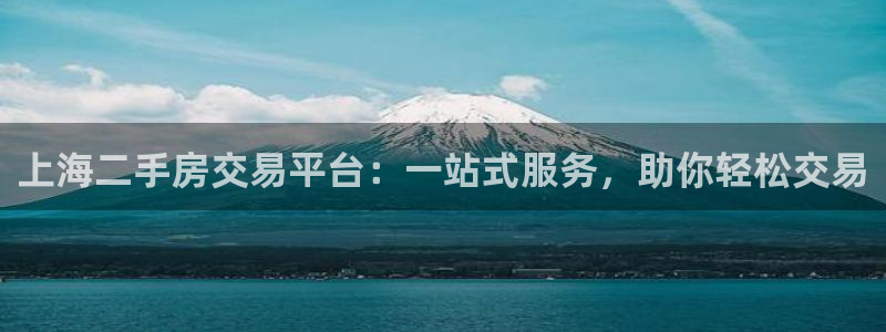 新宝5怎么代理：上海二手房交易平台：一站式服务，助你轻松交易