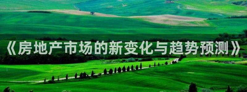 新宝5谠631257：《房地产市场的新变化与趋势预测》