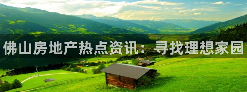 新宝5新宝6顺达：佛山房地产热点资讯：寻找理想家园