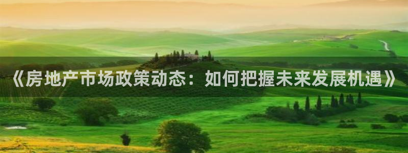 新宝5如何下载：《房地产市场政策动态：如何把握未来发展机遇》