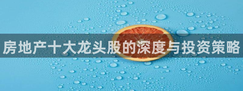 新宝5娱乐方：房地产十大龙头股的深度与投资策略