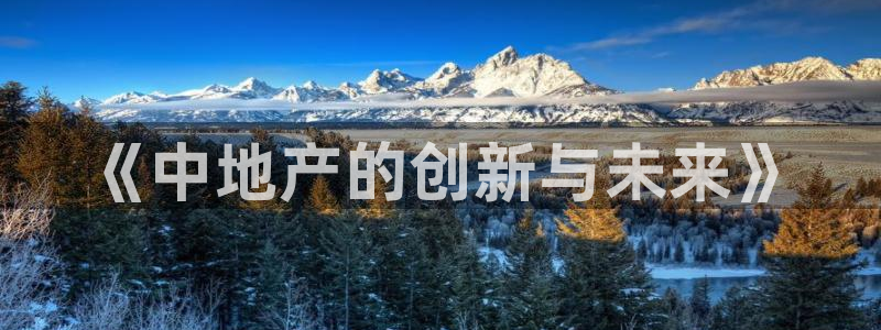 新宝5骗术：《中地产的创新与未来》