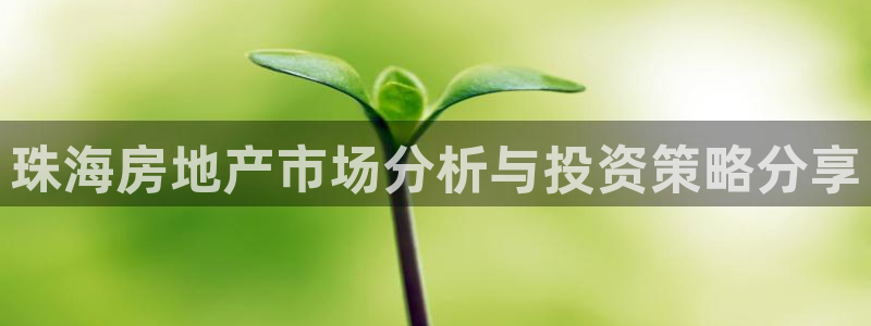 新宝5娱乐同：珠海房地产市场分析与投资策略分享